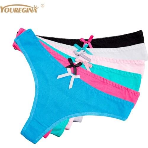 Underwear Sexy Women G String Thongs Low Waist Tanga Briefs Sexy Panties Ladies' Seamless Lingerie Female 6 pcs/lot