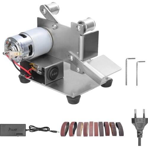 Angle Grinder Grinding Machine Belt Grinder Mini Electric Belt Sander DIY Polishing Grinding Machine Cutter Edges Sharpener