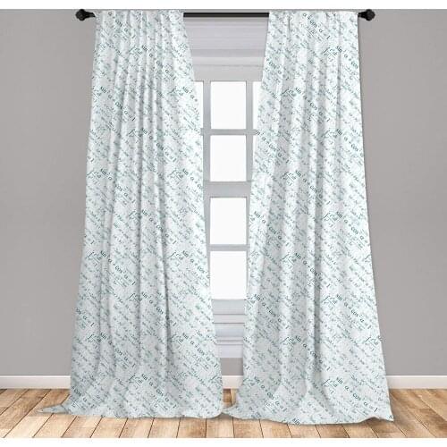 Mathematics Room Curtain Various Complex Math Formulas Operations Science Research Window Curtain Living Room Bedroom