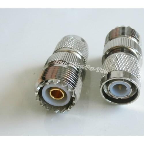1Pcs TNC male plug to UHF female jack SO-239 straight RF Connector Converter Adapter