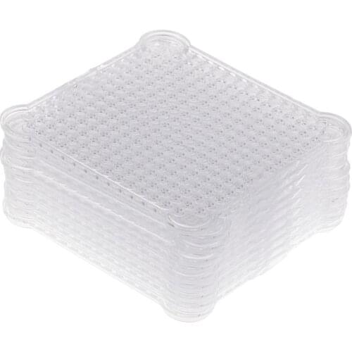 10Pcs/Lot Water fuse Beads Pegboards Plastic Clear Template For Kids Crafts Hexagon Square For Kids Educational Toys