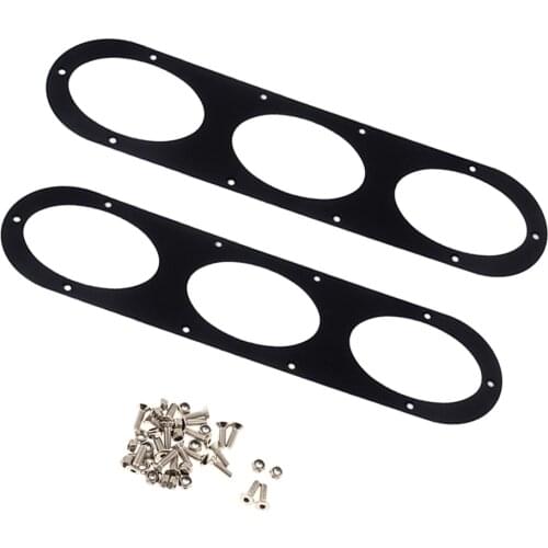 2Pcs Universal Rear Bumper Diffuser Panel Air Diversion Diffuser Panel For Car Race Black With Screw Accessories
