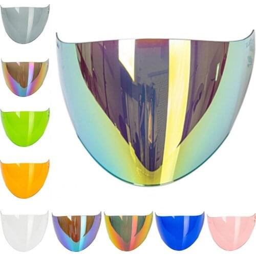 27.5cm x 18.5cm Helmet Visor Open Face Anti UV Transparent Motorcycle Face Protecting Lens for Kyt GP/ Venom/Hellcat