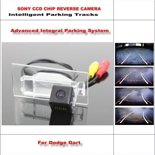 Car Rear Camera For Dodge Dart / For FIAT Viaggio 2012-2015 Backup Reverse NTSC AUX Intelligent Parking Tracks HD SONY CAM