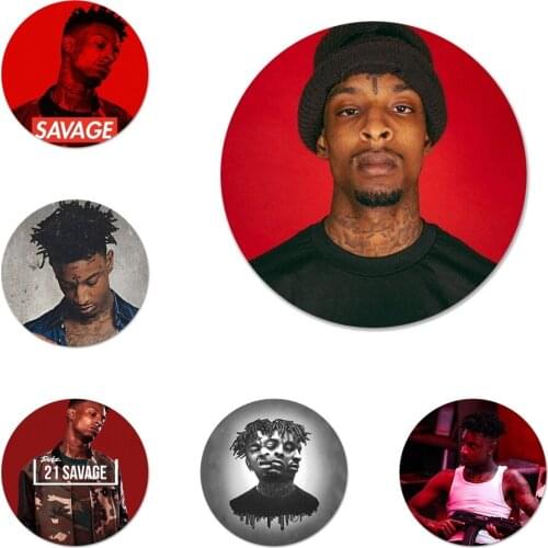 58mm 21 Savage 10 Brooch Pin Cosplay Badge Accessories For Clothes Backpack Decoration Gift