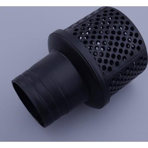 Black Plastic Round Hole Suction Hose Strainers Filter Screen Net for 4'' Water Pump Suction Hose