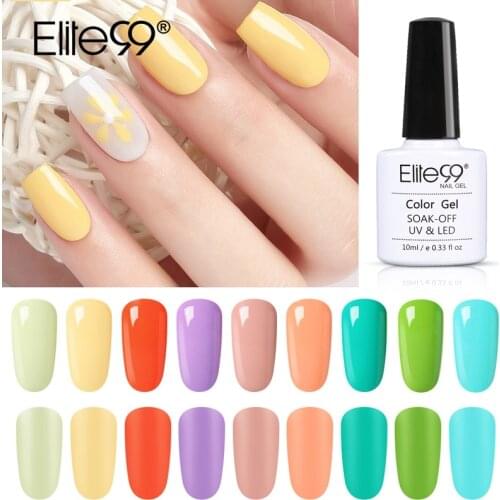 Elite99 10ml Matte Top Coat Gel Varnish Semi Permanent Macaron Color Nails Gellak Soak Off Nail Art Gel Paint UV Gel Nail Polish