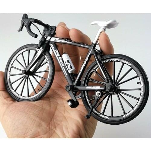 KaKBeir 1:10 Alloy Bicycle Model Diecast Metal Finger Mountain bike Racing Toy Bend Road Simulation Collection Toys for children