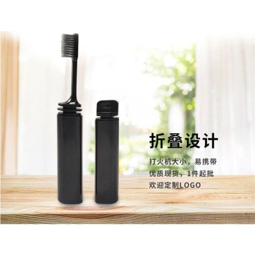 Portable Compact Bamboo Charcoal Folding Toothbrush Fold Travel Camping Hiking Outdoor Easy To Take Foldable Teethbrush