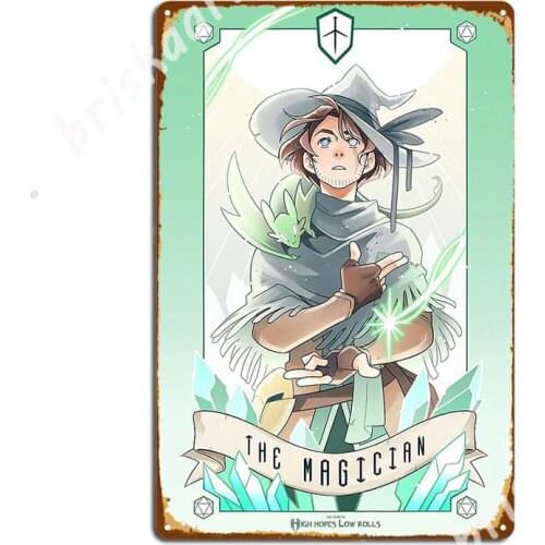 Hhlr Tarot - Rook Lunera Metal Signs Wall pub Designing Club Bar Painting Décor Tin sign Posters