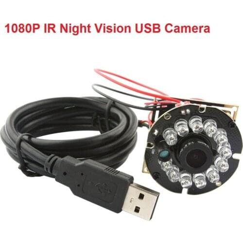 ELP 1080P full hd Day /Night vision IR CUT high quality 8mm lens Mini Camera with UVC or Windows, android ,linux,MAC OS