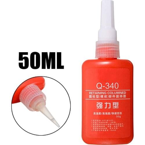 Multi-function Lock Glue 50ml High Strength Anaerobic Adhesive Threadlocker Lock Glue for Threaded Nuts Metal Electronic Product
