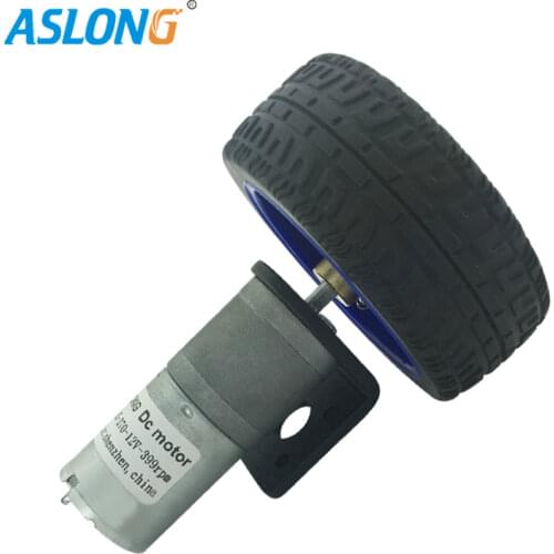 Dc Gear Motor 65Mm Wheel With Encoder Geared Motors 6V 12V 24V With The Wheel For Arduino Smart Car Robot Gearmotors