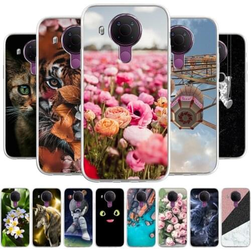 Cartoon Case For Nokia 5.4 Phone bags Soft Cover For Nokia 5.4 TPU Coque Capa Animal Painted Fundas Bumper