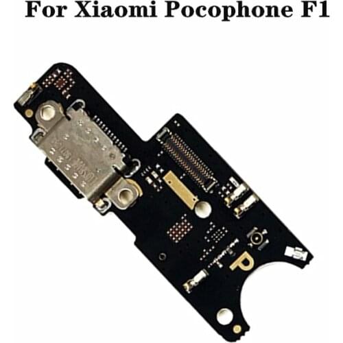 Newl USB Charging Dock Port Flex cable For Xiaomi Pocophone F1 POCO F1 Charger plug board with Microphone Connector Replacement