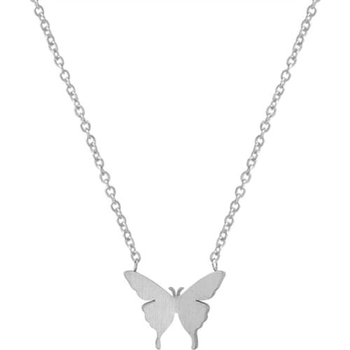 New Arrival Multiple Stainless Steel Butterfly Necklaces & Pendants for Women Jewelry Wedding Chokers Necklace Wholesale