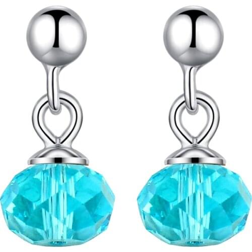 New Womens Fashion Earrings For Women Shinning Crystals From Swarovski Drop Earrings Female Jewelry