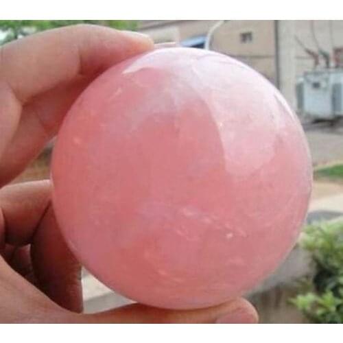 New home decoration Natural Pink Rose gem Quartz Crystal Healing Ball 110MM+ Stand Stone