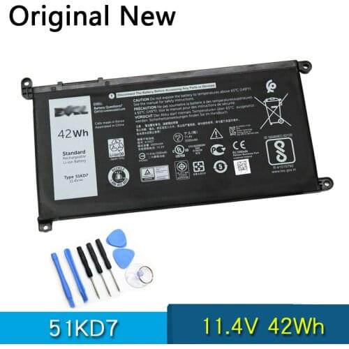 NEW Original 51KD7 Laptop Battery For DELL Chromebook 11 3180 3189 11.4V 42Wh P26T FY8XM Y07HK