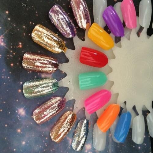 WHOLESALE Bright Silver Powder SHINING Effect Silver Flakes Chrome Pigment Flake Nail Glitter Sequins Nail Art Gel Nail Polish