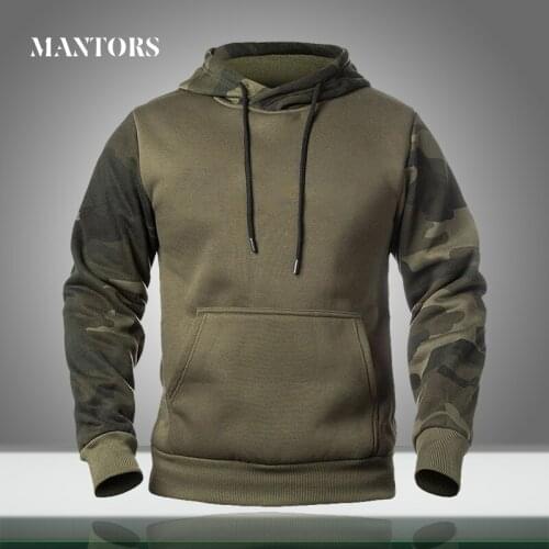 Autumn Men Military Hoodies Camouflage Fleece Casual Tactical Mens Spring Camo Sweatshirts Hip Hop Hooded Pullover Loose Clothes
