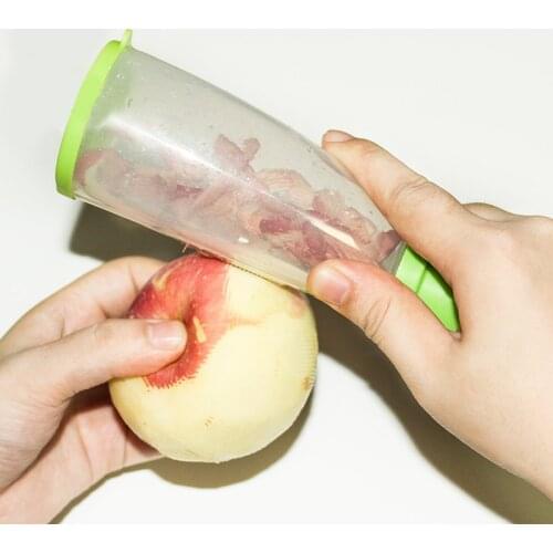 Fruit Vegetable Peeler Plastic Fruit Zesters Apple Peel Holder Box Useful Home Tools Kitchen Gadgets 2020 New Good Quality