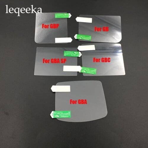 50pcs Plastic Clear Protective LCD Screen Protector For GB GBA GBC GBA SP GBP Protective Film