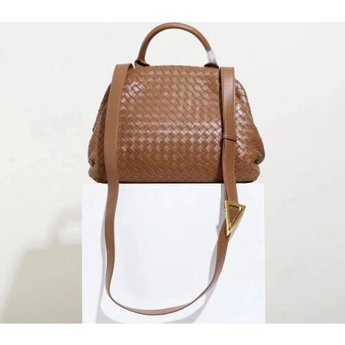 Luxury Handbags Women Bags Designer Knit Real Genuine Leather Chain Shoulder Bag Messenger Bag Cowhide Woven Purses and bolsa