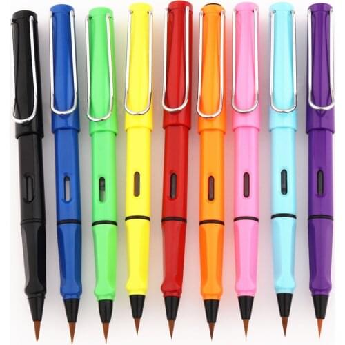 Luxury quality Colour Calligraphy Brush Fountain Pen Watercolor Ink pens Drawing Art student stationery supplies