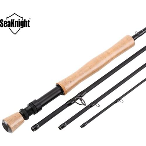 SeaKnight MAXWAY 1PC Classic 7/8# 2.7M Fly Fishing Rod Fast Action Carbon Cork Hard Super Light 119g 4 Sections Pole Fly Tackle