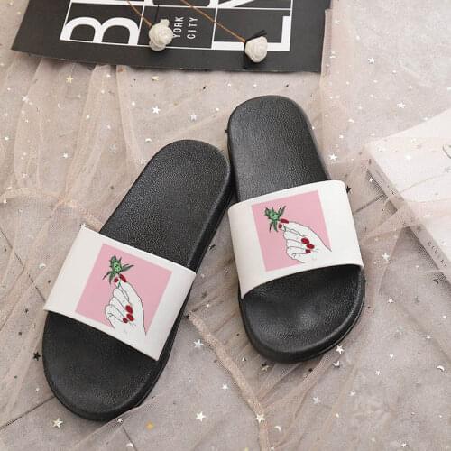 Summer Women Shoes Non-slip Home Slippers Shoes Bathroom Slides Lovers Indoor Sandals Fashion Home Slippers female Flip Flops