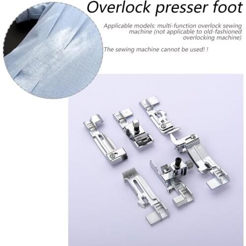 Special overlock for overlock interlock sewing machine accessories Overlock presser foot Overlock presser foot set 6 sets