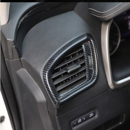 Carbon Fibre Steering Wheel Gear Air Outlet Door handle Window Decorated Frame For Nissan Murano 2015 16 17 CAA346B