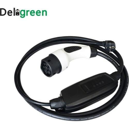 Duosida IEC62196 type 2 EV 16A French Connector charger Rapid EVSE controller box Mode 2 Car Charging home charger IP65 10pcs