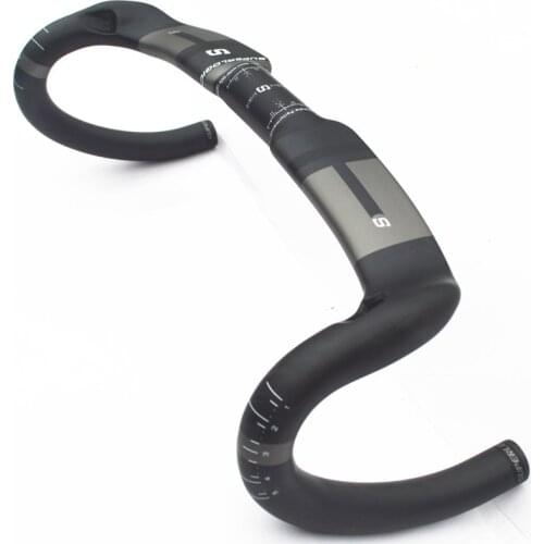 Superlogic carbon fiber bicycle handlebar Reduce resistance bent bar strengthen bike parts 400/420/440mm inner routing ud matte