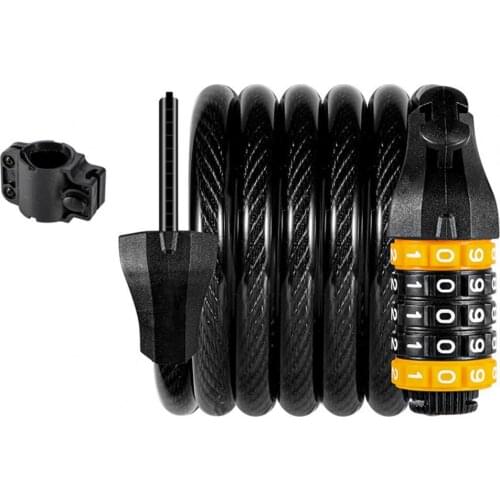 Cycle Lock Adjustable Portable Waterproof Bicycle 5 Digit Anti Theft Lock for Bike замок для велосипеда велозамок