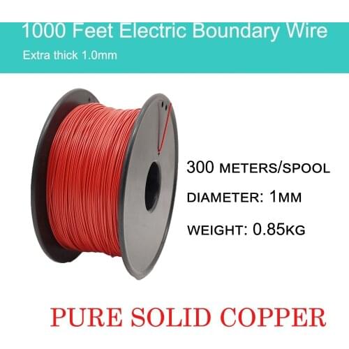JANPET Dog Fence Wire UV Resistant Solid Copper Wire cable Compatible with Wired Electronic training Pet Fence Syste