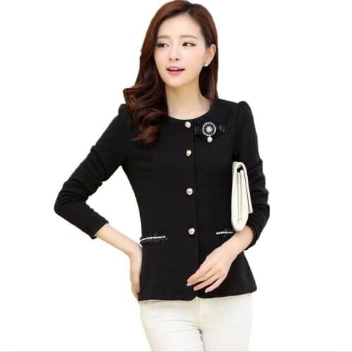Large Size Suit Women Blazer New 2021 Suits Women Blazers Short Slim Spring Autumn Jacket Female Coats And Jackets Black White