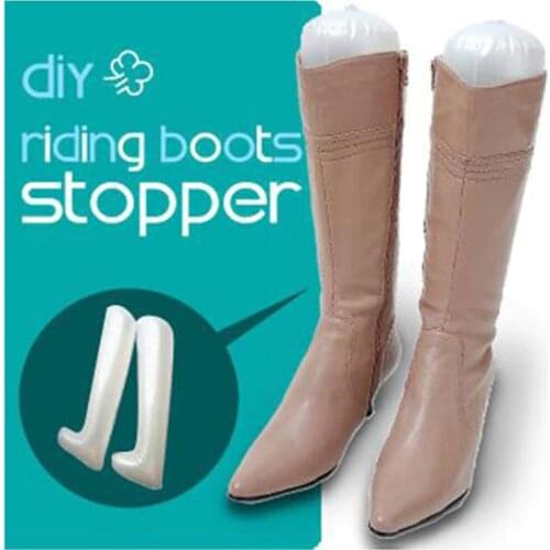 1 Pair 32cm Lady Inflatable Boots Holder Stretcher Shoe Tree Boots PVC Plastic Long Shoes Support Shaper Long Boots Stand Shaper