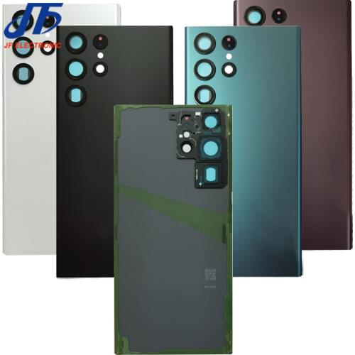 10Pcs Back Glass Replacement For Samsung Galaxy S21 PLUS Ultra S21Ultra Battery Cover Rear Door Housing Case