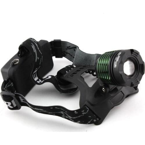 2000 Lumens XM-L T6 LED Zoomable Headlight Head Lamp Headlamp Light Flashlight 3-modes Hiking Camping Fishing (only Headlamp)
