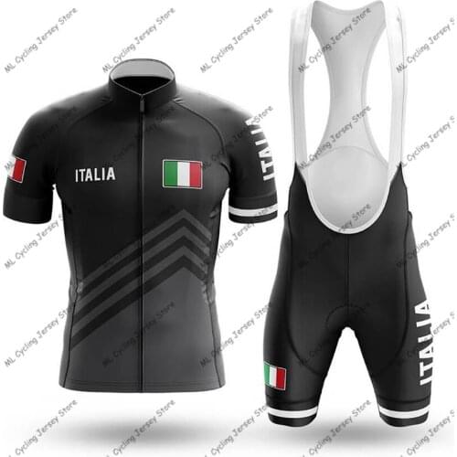 2020 Italy Cycling Clothing Short sleeve set Quick Dry Men Bicycle clothing summer Cycling Jersey sets MTB bike shorts suit