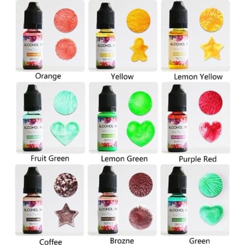 26 High Concentrated Alcohol-Base Ink Pigment Epoxy Resin Paint Colour Dye Craft K3ND