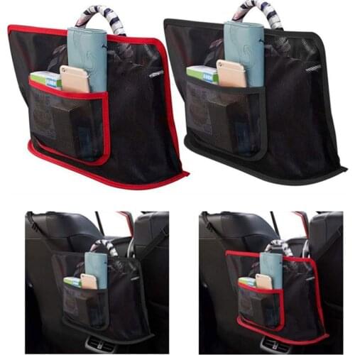 Car Net Pocket Handbag Holder Seat Back Net Bag for Car Driver Storage Netting Pouch Barrier of Backseat Pet Kids Interior Parts