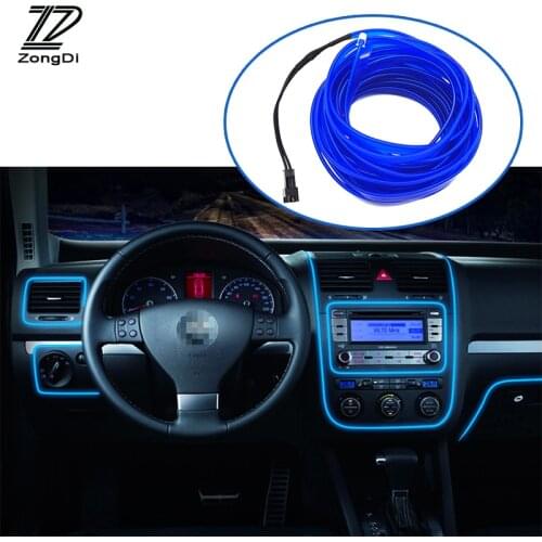 ZD Car Decorative Atmosphere Lights Strips For Skoda octavia a5 a7 fabia Ford focus 2 3 ranger Toyota rav4 corolla accessories