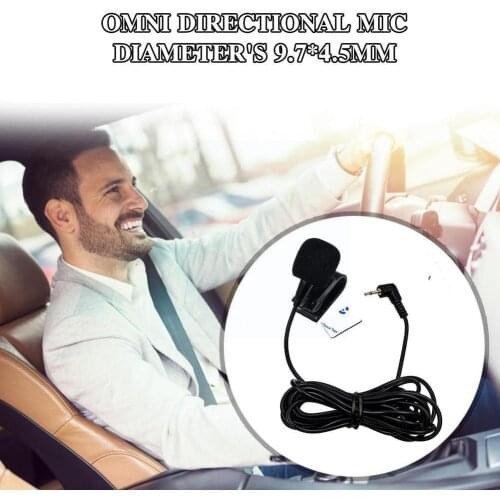 Car Audio Microphone 2.5mm Clip Jack Plug Mic Stereo For Auto 4m DVD Wired Microphone Professionals Radio Mini External W1Z5