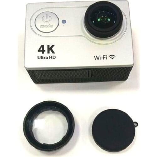 Clownfish for EKEN H9 H9R Anti Scratch Lens Glass UV Filter Lens Cap Silicone Protection Cover For Original EKEN Action Camera