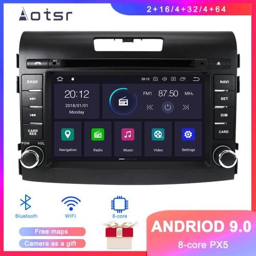 DSP Android 9.1 GPS Navigation Car DVD Player For Honda CR-V 2012-2016 Auto Stereo Radio Multimedia Player Head Unit Recorder