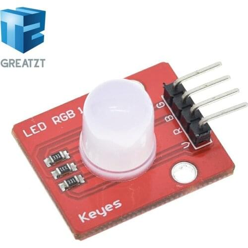 GREATZT 10mm Full Color RGB LED Module140C5 Electronic Building Blocks for Arduinos DIY Starter Kit