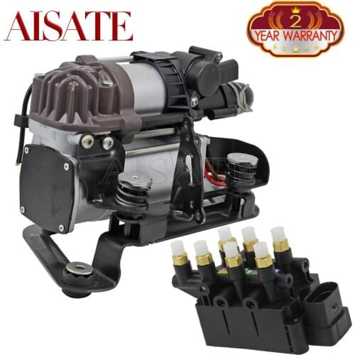 Air Suspension Compressor Pump With Bracket + Solenoid Valve Block For BMW 7 Series G11 G12 740e Xdrive 740i 750i 2016-2019
